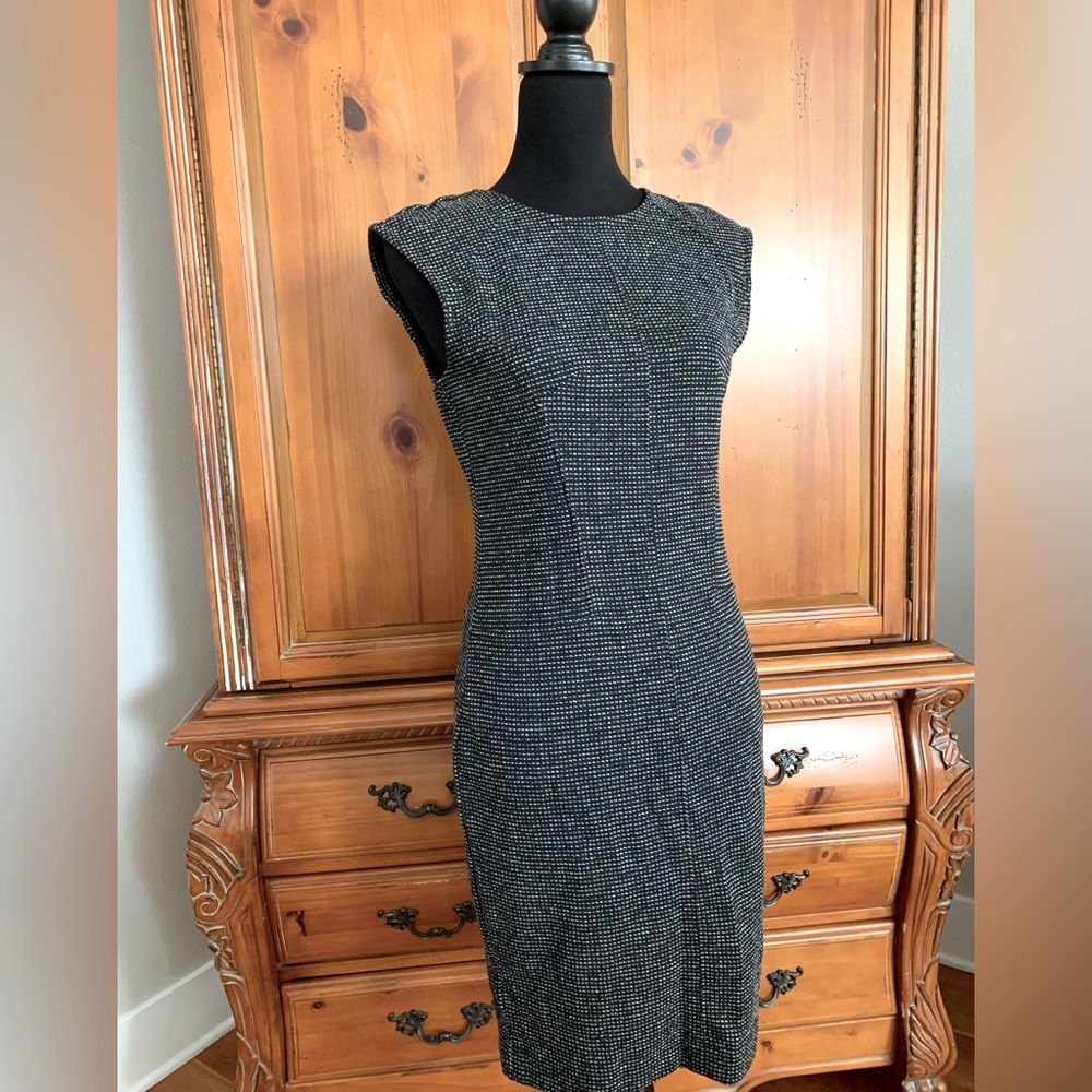 COPY - Sheath Dress in Black with very small touches of white by Ann Taylor